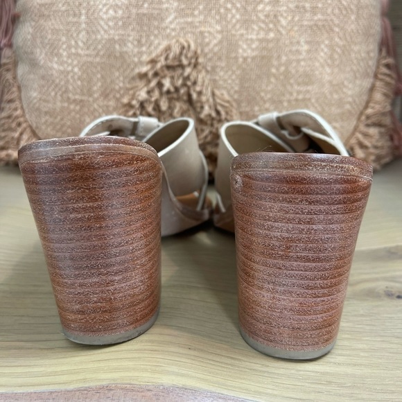 ZIMMERMANN Buckle Detail Block Heel Leather Mule Shoes - Picture 6 of 9